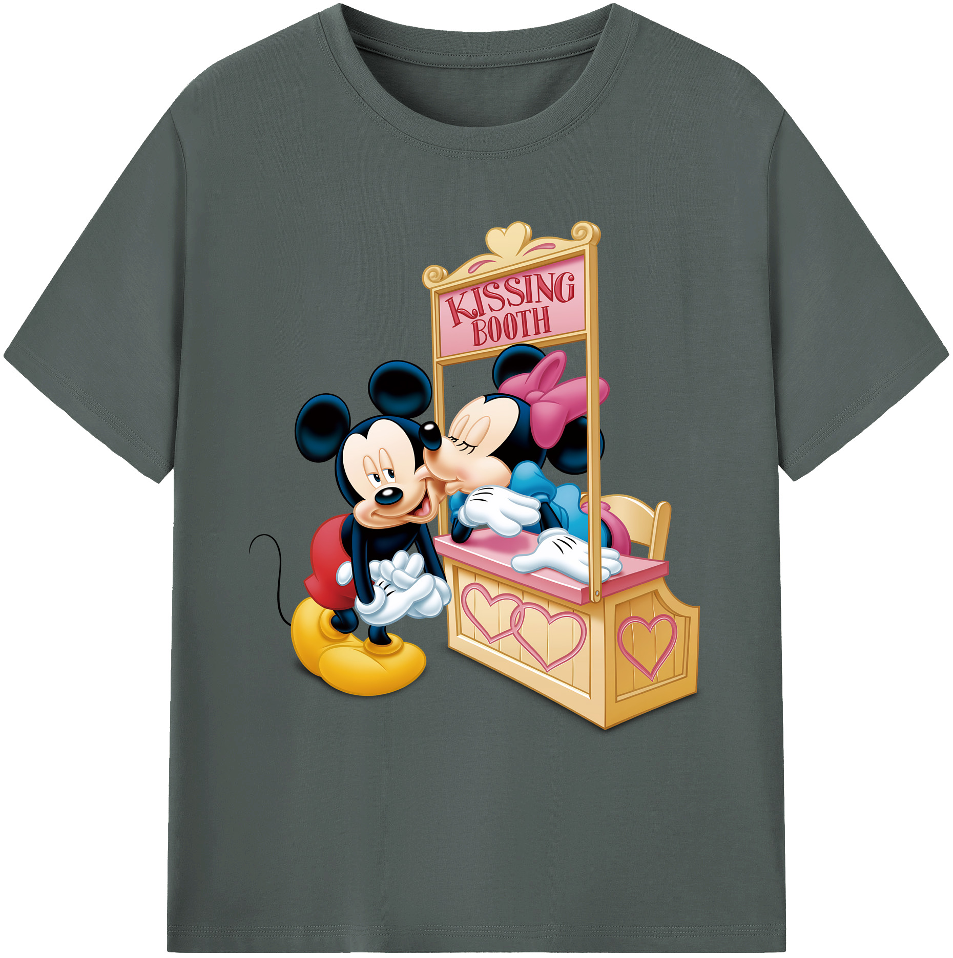ミッキーマウス Mickey Mouse 綿100％ メンズ半袖Tシャツ｜肌触りやわらか＆通気性